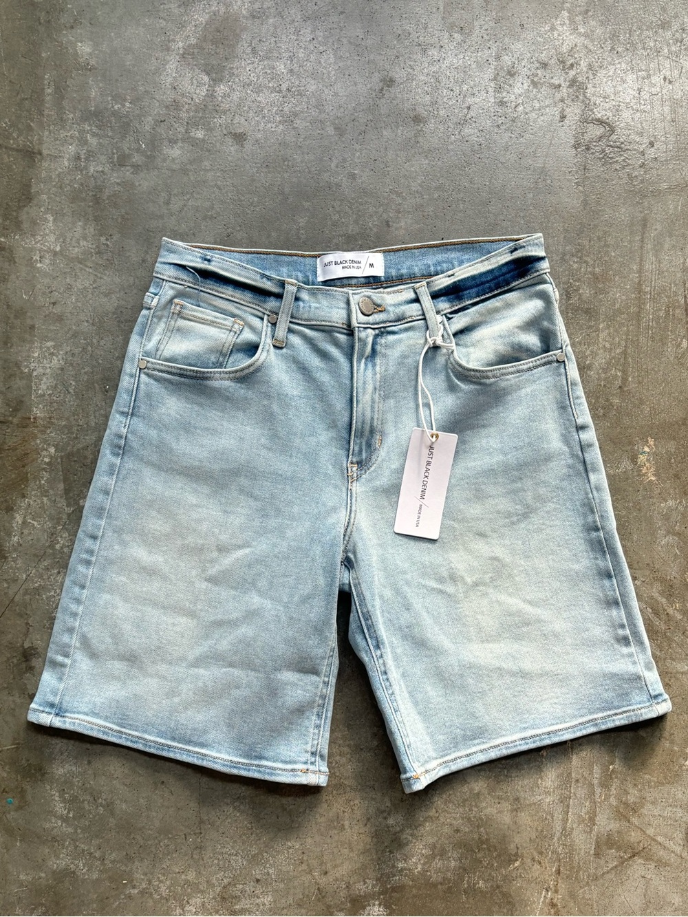 Just Black Denim Light Wash Shorts